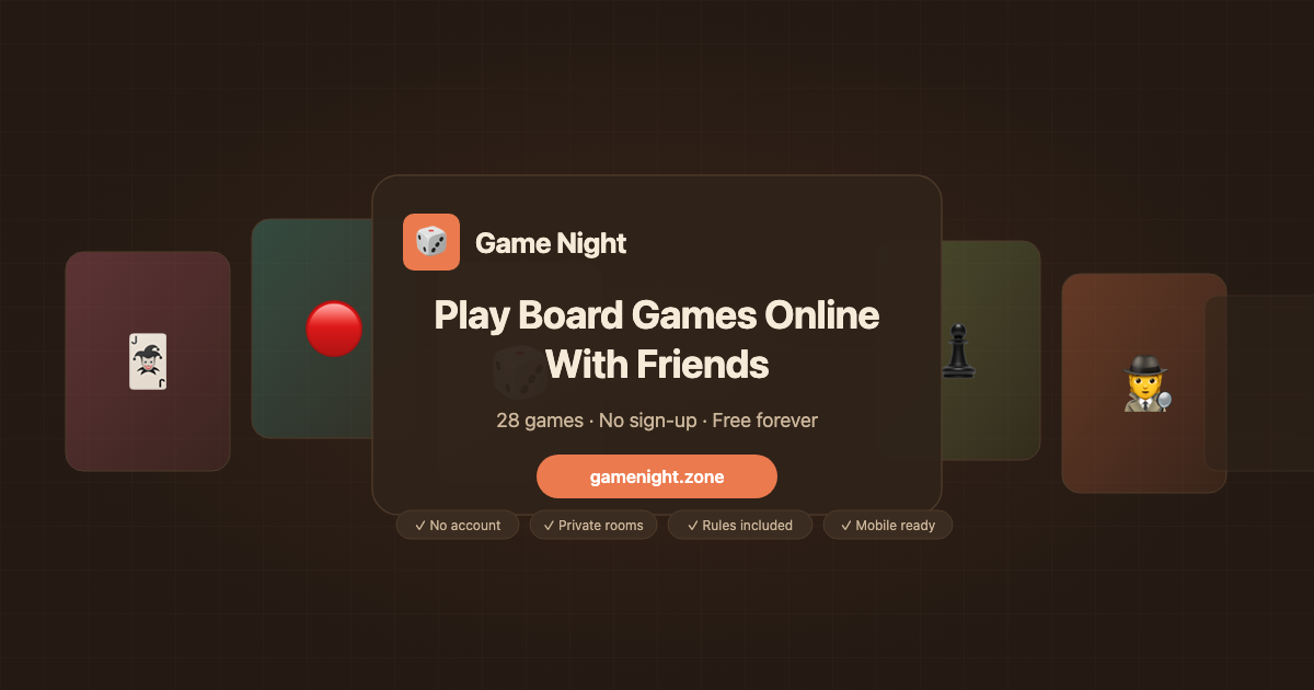 Game Night - Play Board Games Online with Friends | Free, No Sign-Up